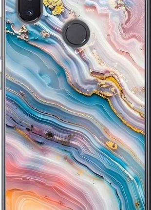 Чехол на xiaomi mi8 se мрамор красивый сяоми ми8 се