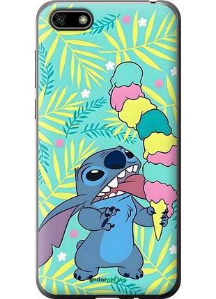 Чехол на huawei honor 7a стич