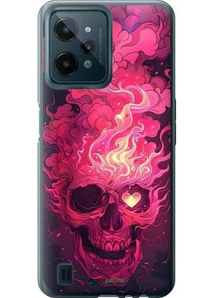 Чехол на realme c31 череп арт риалми с31