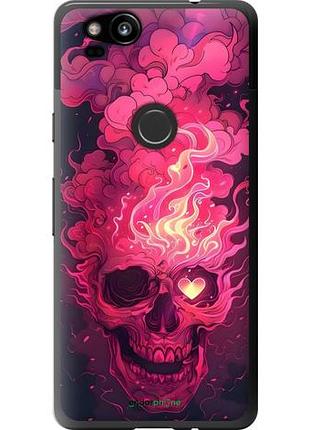 Чехол на google pixel 2 череп арт гугл пиксель 2