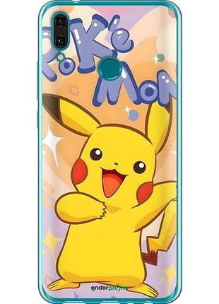 Чехол на huawei y9 2019 пикачу хуавей у9 2019