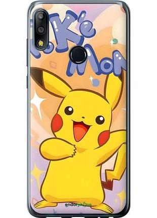 Чехол на asus zenfone max pro m2 zb631kl пикачу асус зенфон макс про м2 зетб631кл