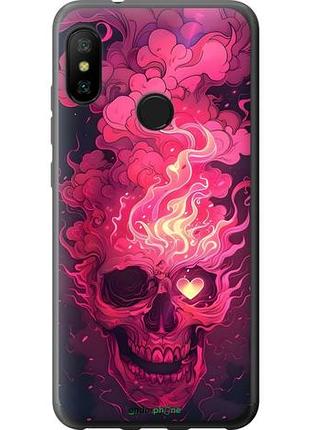 Чехол на xiaomi redmi 6 pro череп арт сяоми редми 6 про
