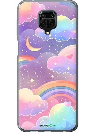 Чехол на xiaomi redmi note 9s облака и радуга сяоми редми ноут 9с