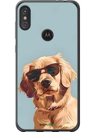 Чехол на motorola one power пес в очках моторола ван повер