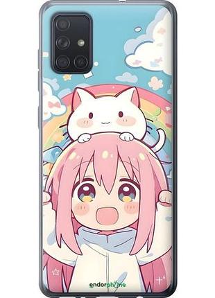 Чехол на samsung galaxy a71 2020 a715f девочка аниме радуга самсунг а71 2020 а715ф