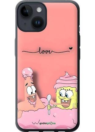 Чехол на iphone 14 спанч боб, sponge bob айфон 14