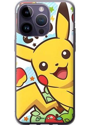Чехол на iphone 14 pro max пикачу 2