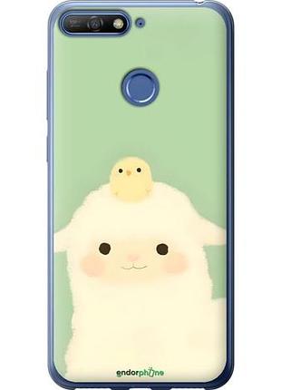 Чохол на huawei honor 7c барашок і циплівок