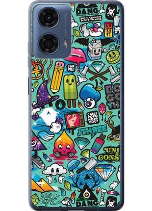 Чехол на motorola moto g24 power стикер бомбинг 1 "693u-3665-10746"