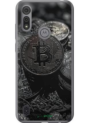 Чехол на motorola e6i black bitcoin "6090u-2355-10746"