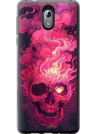 Чехол на nokia 3.1 череп арт