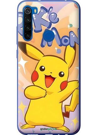 Чехол на xiaomi redmi note 8t пикачу