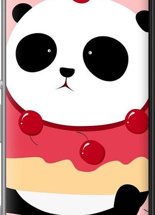 Чехол на sony xperia m5 e5633 панда с пончиком "3991u-217-10746"