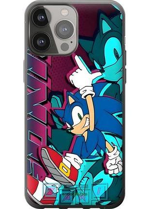 Чехол на iphone 13 pro max соник sonic айфон 13 про макс