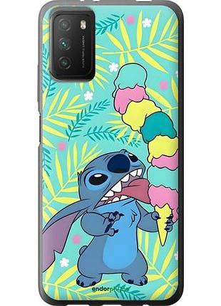Чехол на xiaomi poco m3 стич сяоми поко м3