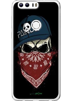 Чехол на huawei honor 8 череп в кепке "4127u-351-10746"
