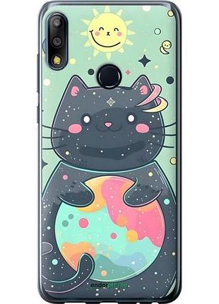 Чехол на asus zenfone max pro m2 zb631kl милый котик асус зенфон макс про м2 зетб631кл