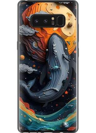 Чехол на samsung galaxy note 8 кит в космосе самсунг ноут 8