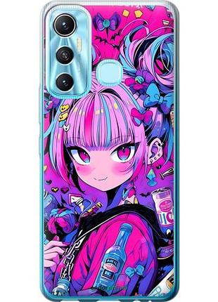 Чехол на infinix hot 11 аниме милаха инфикс хот 11