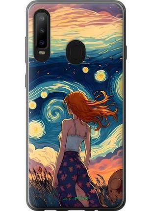 Чехол на samsung galaxy a8s девушка арт самсунг а8с