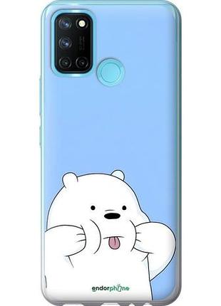 Чехол на realme c17 милый мишка риалми с17