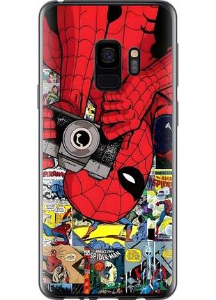 Чехол на samsung galaxy s9 человек паук, spiderman 2 самсунг с9 2