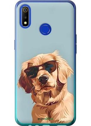 Чохол на realme 3 пес в окулярах