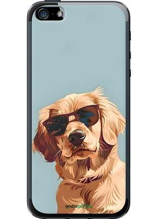 Чехол на iphone se пес в очках айфон се