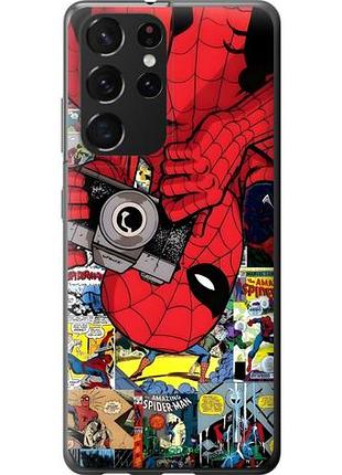 Чехол на samsung galaxy s21 ultra (5g) человек паук, spiderman 2 самсунг с21 ультра (5г) 2