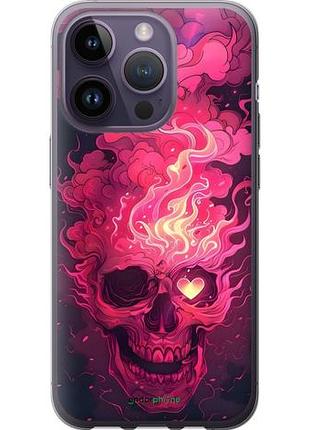 Чехол на iphone 14 pro череп арт айфон 14 про