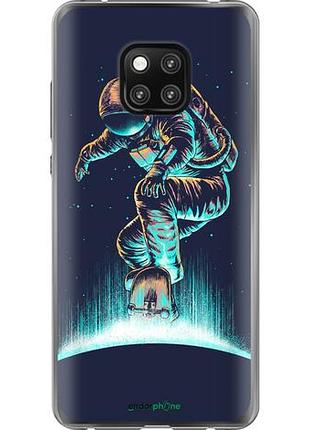 Чехол на huawei mate 20 pro космонавт на скейтборде "4145u-1567-10746"