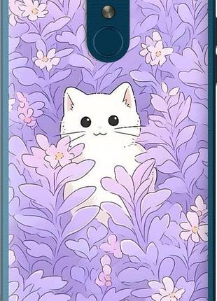 Чехол на lg k8 2018 котик в цветах лг к8 2018