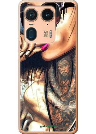 Чехол на motorola moto x50 ultra девушка в тату "4001u-3866-10746"