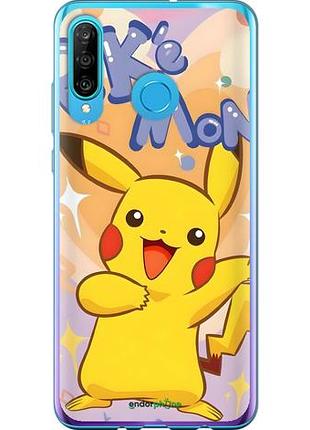 Чехол на huawei p30 lite пикачу хуавей п30 лайт