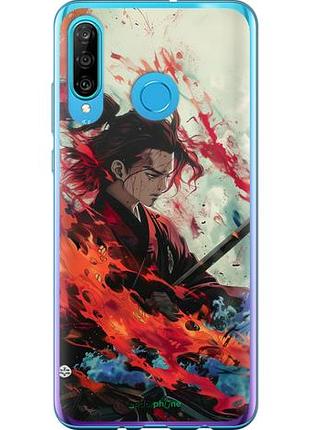 Чехол на huawei p30 lite битва стихий "6110u-1651-10746"