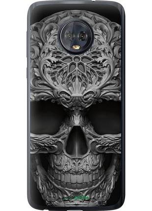 Чехол на motorola moto g6 plus skull-ornament "4101u-976-10746"