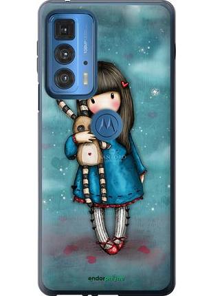 Чехол на motorola edge 20 pro девочка с зайчиком "915u-2662-10746"
