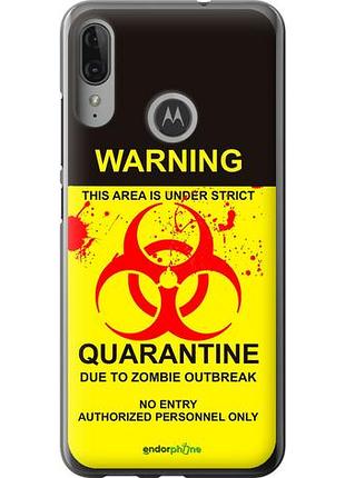 Чехол на motorola moto e6 plus biohazard 9 "4825u-1780-10746"