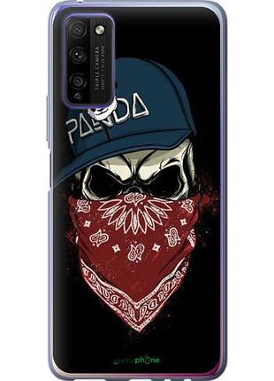 Чехол на huawei honor 30 lite череп в кепке "4127u-2074-10746"