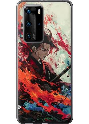 Чехол на huawei p40 pro битва стихий "6110u-1839-10746"