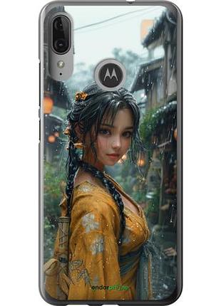 Чехол на motorola moto e6 plus anime-girl "6133u-1780-10746"