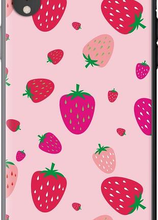 Чехол на iphone xr клубнички "4332u-1560-10746"