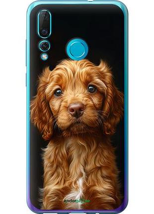 Чехол на huawei nova 4 cocker spaniel на черном фоне "6137u-1632-10746"