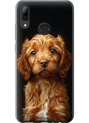 Чехол на huawei p smart 2019 cocker spaniel на черном фоне "6137u-1634-10746"