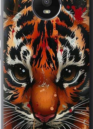 Чехол на motorola moto e4 plus mini tiger "6052u-1000-10746"