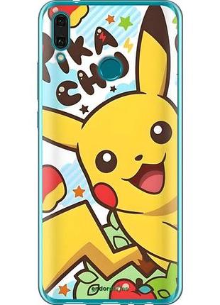 Чехол на huawei y9 2019 пикачу 2 хуавей у9 20192