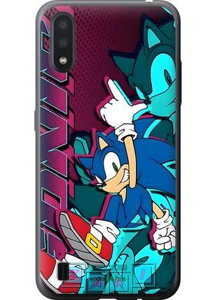 Чехол на samsung galaxy a01 a015f соник sonic самсунг а01 а015ф