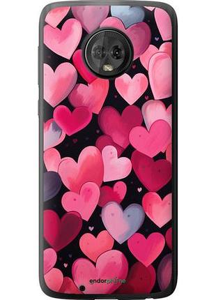 Чехол на motorola moto g6 сердечки 4 "5662u-982-10746"