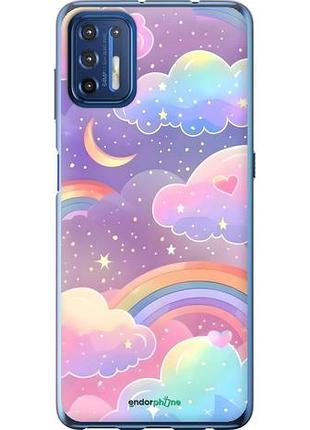 Чехол на motorola g9 plus облака и радуга моторола г9 плюс